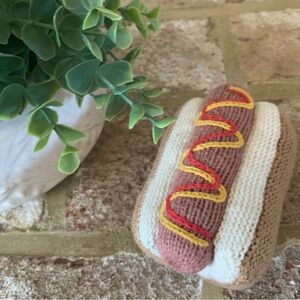 Estella | Organic Cotton Hot Dog Baby Rattle